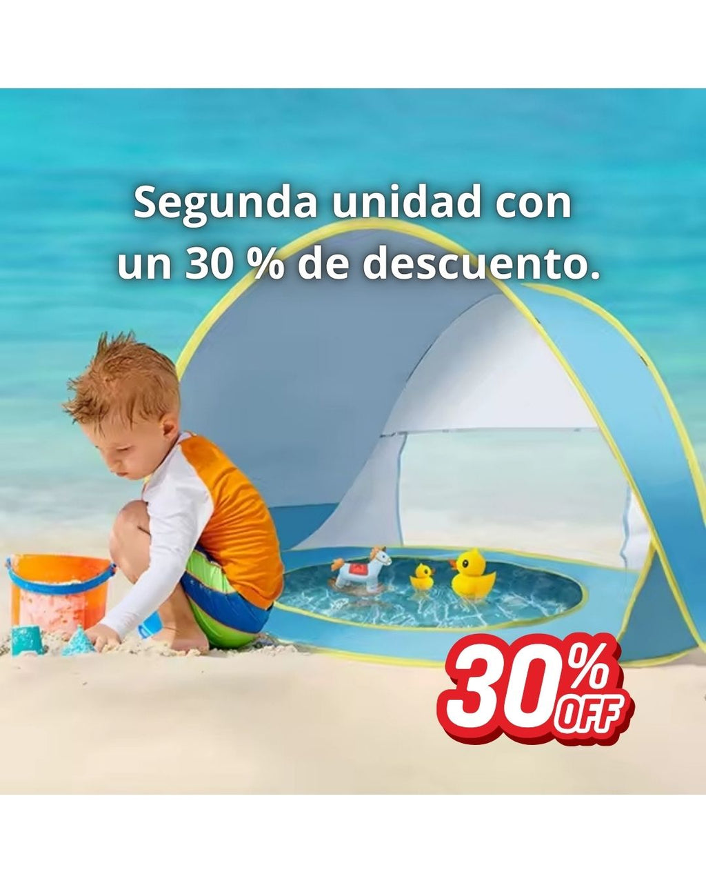 Carpa SunnyBaby™ – La Playa Más Segura y Divertida para tu Bebé