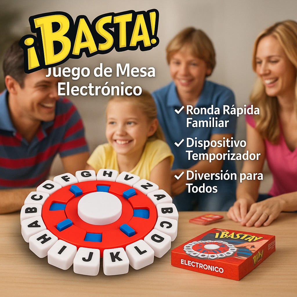 Juego de Mesa "Basta" ¡Ronda Rápida Familiar! 👨‍👩‍👧‍👦🎅🎄