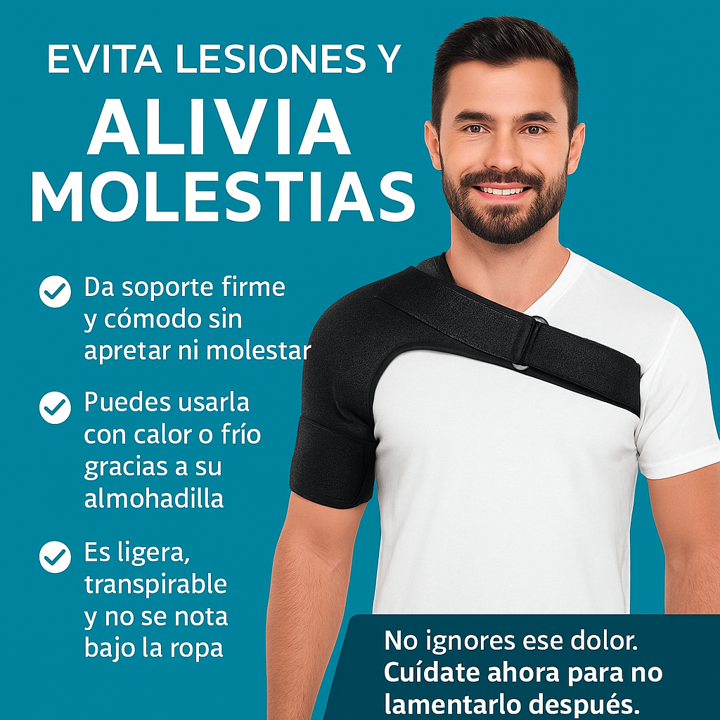 ReLaxMotion™ Plus - Hombrera Ortopédica con Doble Alivio y Compresión Inteligente